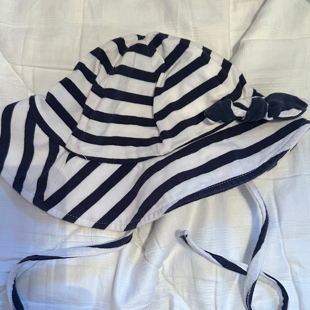 Le Top Navy and White Striped Hat